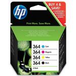 4 Original (HP364XL) Cartridges (HP-364)